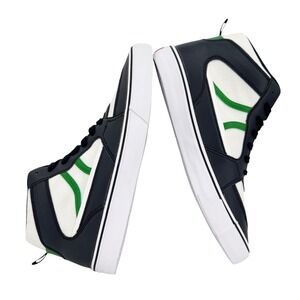 Airwalk Grind High Top Sneakers Mens Sz 10 Navy White Green Comfort Footbed NWOB